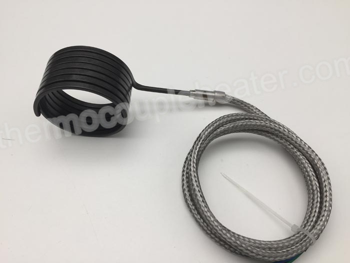 Hot Runner Coil Heaters With Integratged Thermocouple And SS Braided Protection Sleeve