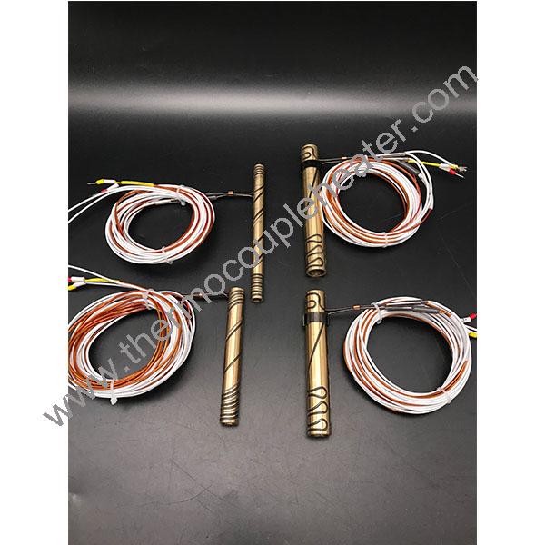High Temperature Brass / Copper Nozzle Hot Runner Coil Heaters With Or Without Thermocouple